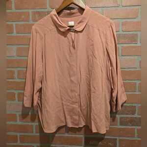 Poetry Soft Pink 100% Silk Size 14.     Bin99